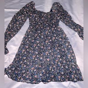 Hollister Long Sleeve Floral Dress